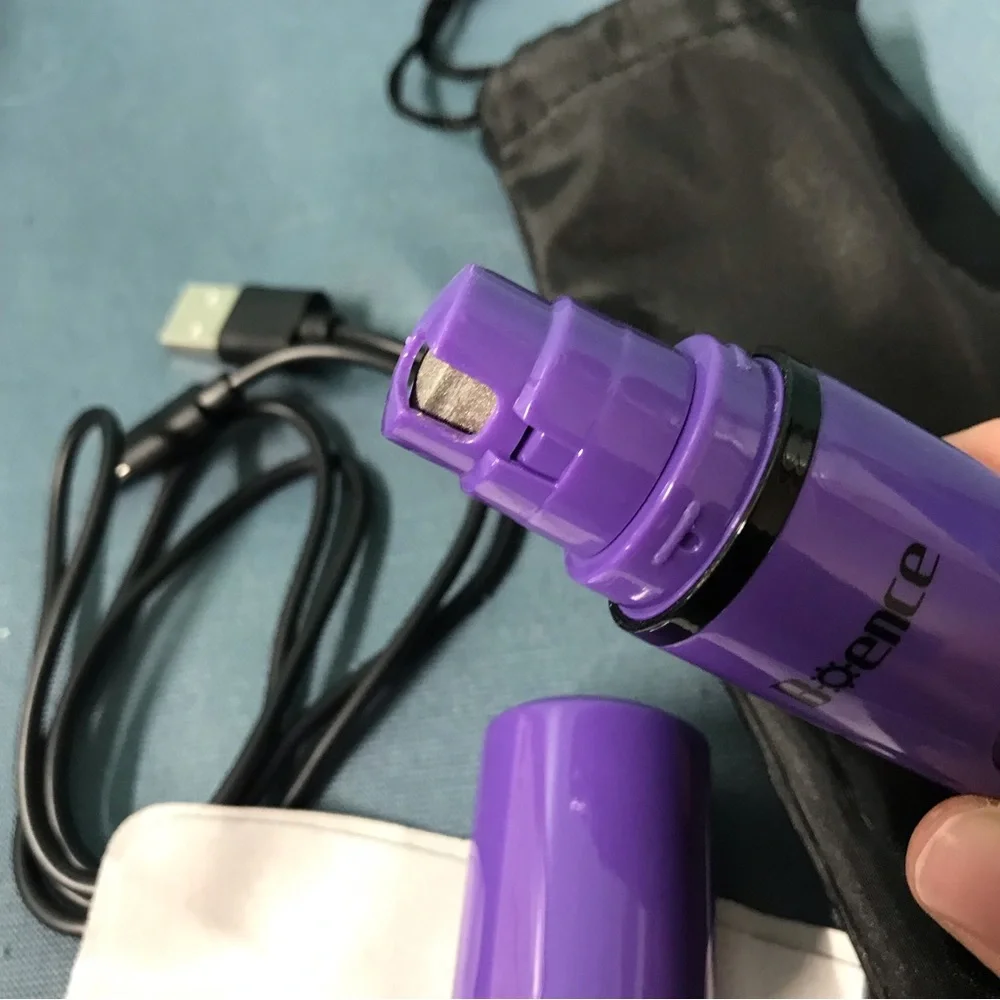 Boence Purple Rechargable Electric Pet Nail Grinder USB Charging for Dogs used